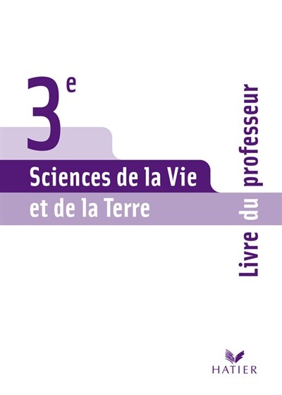 Front cover_Sciences de la vie et de la Terre 3e