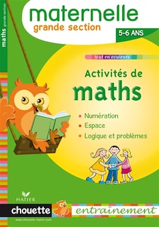 Couverture_Activit&eacute;s de maths, maternelle grande section, 5-6 ans