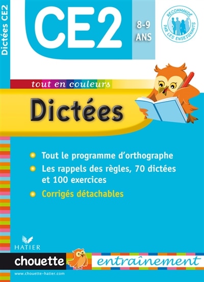 Couverture_Dict&eacute;es CE2, 8-9 ans