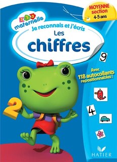 Couverture_Je reconnais et j'&eacute;cris les chiffres, moyenne section 4-5 ans