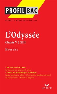 Front cover_L' Odyss&eacute;e, chants V &agrave; XIII, Hom&egrave;re