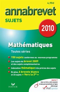 Front cover_Math&eacute;matiques toutes s&eacute;ries 2010