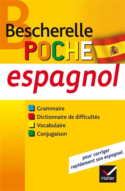 Front cover_Espagnol, poche : grammaire, dictionnaire de difficultés, vocabulaire, conjugaison