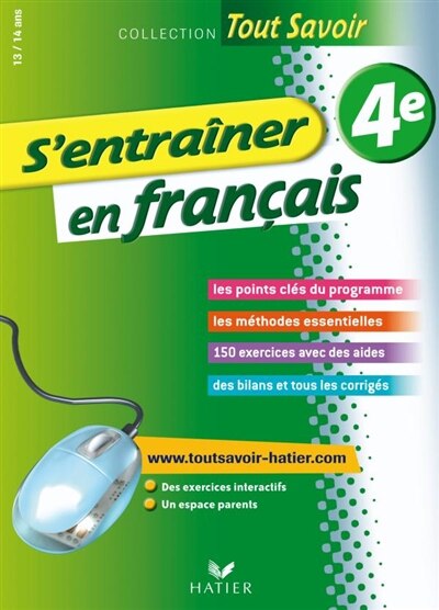 Front cover_S'entra&icirc;ner en fran&ccedil;ais