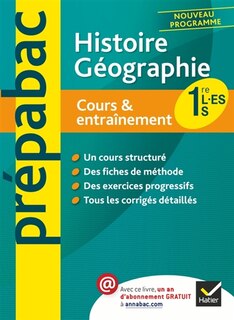 Couverture_Histoire g&eacute;ographie 1re L, ES, S