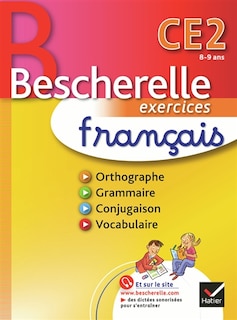 Couverture_Bescherelle exercices fran&ccedil;ais CE2, 8-9 ans