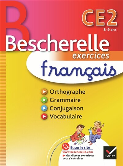 Couverture_Bescherelle exercices fran&ccedil;ais CE2, 8-9 ans