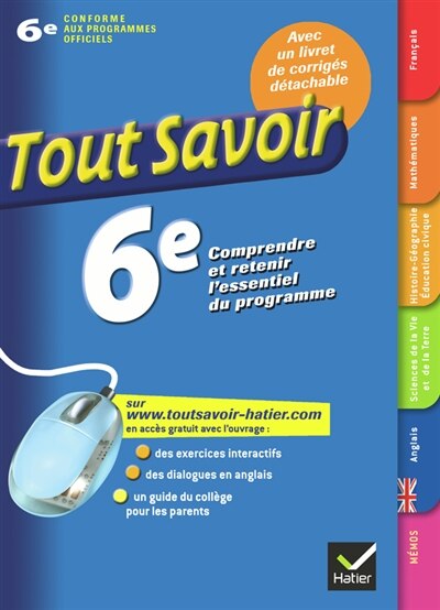 Couverture_Tout savoir 6e