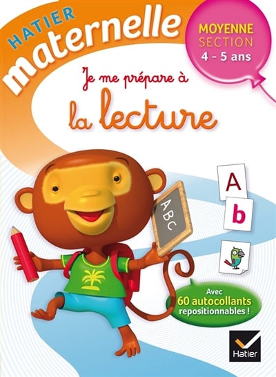 Front cover_Je me pr&eacute;pare &agrave; la lecture, moyenne section 4-5 ans