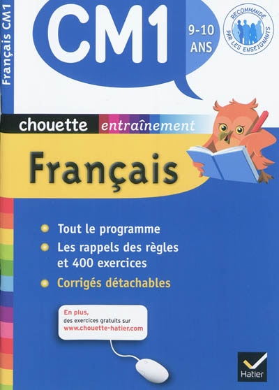 Couverture_Fran&ccedil;ais CM1, 9-10 ans