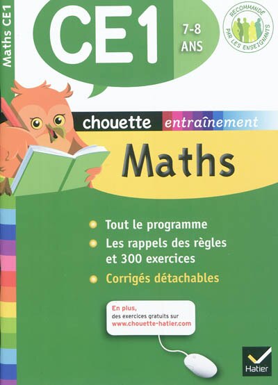 Front cover_Maths CE1, 7-8 ans