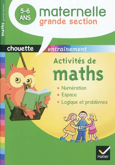 Couverture_Activit&eacute;s de maths, maternelle grande section, 5-6 ans