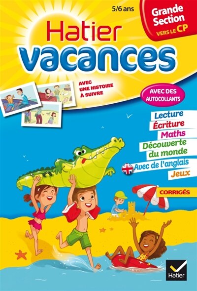 Couverture_Hatier vacances, grande section vers le CP, 5-6 ans