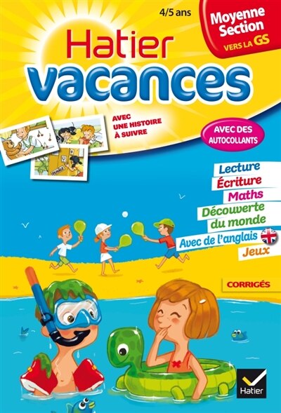 Couverture_Hatier vacances, moyenne section vers la GS, 4-5 ans