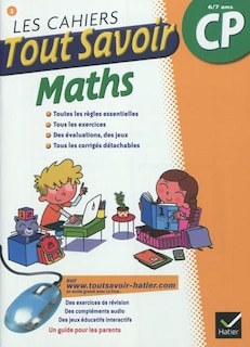 Couverture_Les cahiers tout savoir maths, CP, 6-7 ans