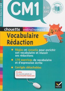 Couverture_Vocabulaire r&eacute;daction CM1, 9-10 ans