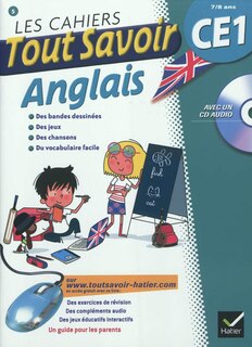 Couverture_Les cahiers tout savoir anglais, CE1, 7-8 ans