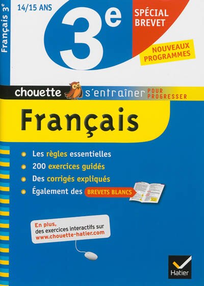 Front cover_Fran&ccedil;ais 3e, 14-15 ans