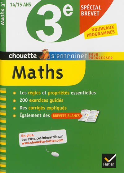 Front cover_Maths 3e, 14-15 ans