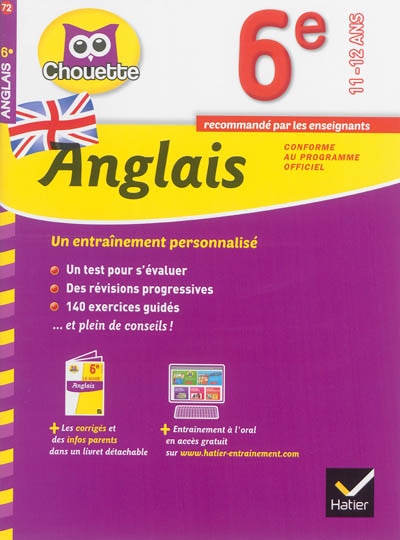 Front cover_Anglais 6e, 11-12 ans