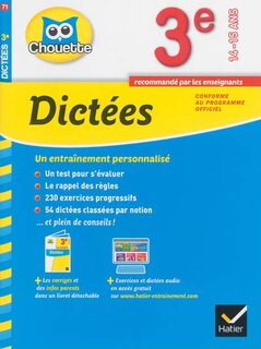 Front cover_Dict&eacute;es 3e, 14-15 ans