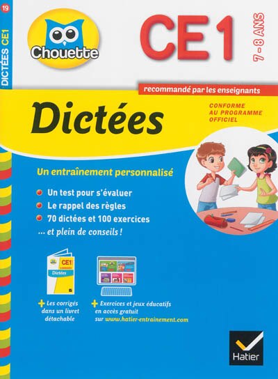 Front cover_Dictées CE1, 7-8 ans