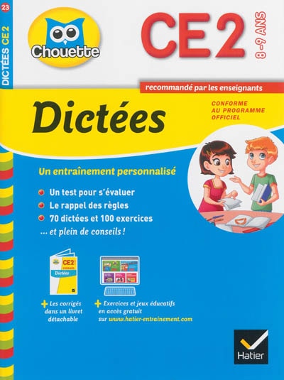 Front cover_Dict&eacute;es CE2, 8-9 ans