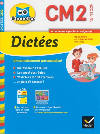 Couverture_Dict&eacute;es CM2, 10-11 ans