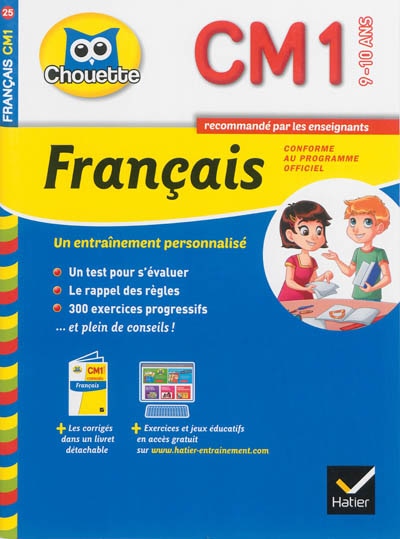 Couverture_Fran&ccedil;ais CM1, 9-10 ans