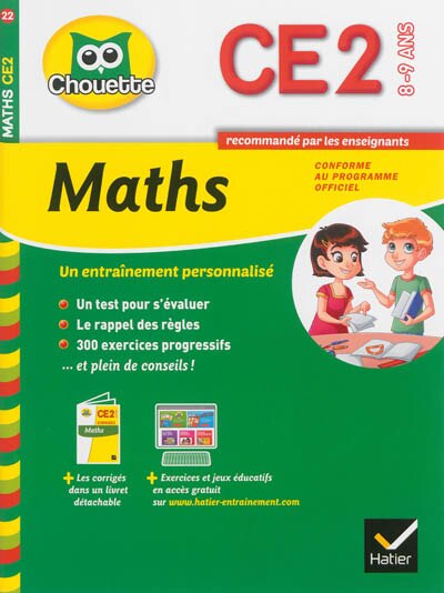 Front cover_Maths CE2, 8-9 ans