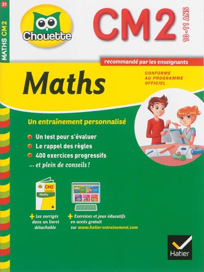 Front cover_Maths CM2, 10-11 ans