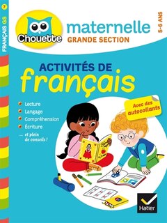 Couverture_Activit&eacute;s de fran&ccedil;ais, maternelle grande section, 5-6 ans