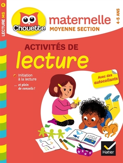 Couverture_Activit&eacute;s de lecture, maternelle moyenne section, 4-5 ans