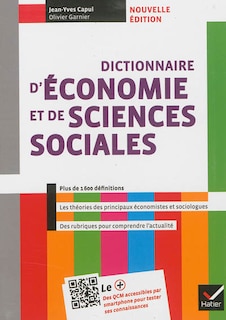 Front cover_Dictionnaire d'&eacute;conomie et de sciences sociales