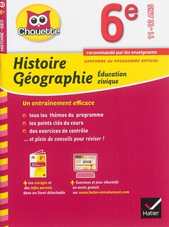 Couverture_Histoire g&eacute;ographie, &eacute;ducation civique 6e