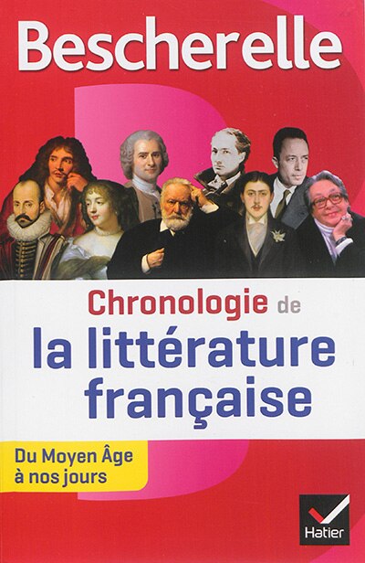 Couverture_Chronologie de la littérature française : du Moyen Age à nos jours