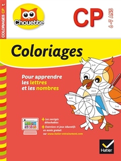 Front cover_Coloriages pour apprendre les lettres et les nombres, CP, 6-7 ans