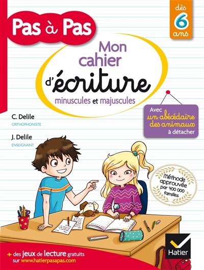 Couverture_Mon cahier d'écriture, minuscules et majuscules