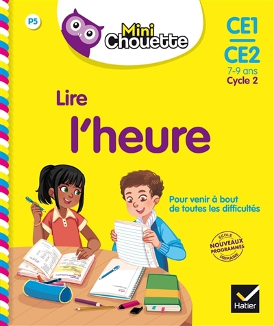 Couverture_Lire l'heure, CE1-CE2, 7-9 ans, cycle 2