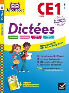 Couverture_Dictées CE1, cycle 2, 7-8 ans : nouveau programme