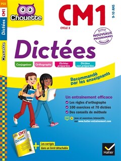 Front cover_Dictées CM1, cycle 3, 9-10 ans : nouveaux programmes