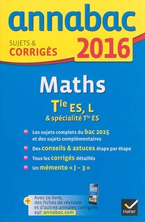 Couverture_Math&eacute;matiques terminale ES, L & sp&eacute;cialit&eacute; terminale ES