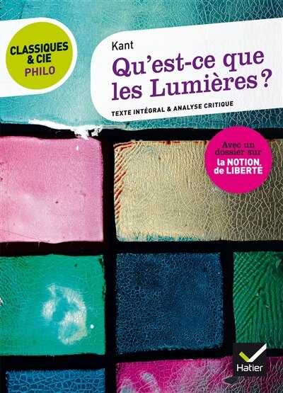 Front cover_Qu'est-ce que les Lumières ? : 1784