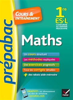 Front cover_Maths 1re ES, L