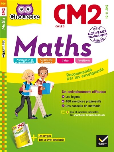 Front cover_Maths CM2, cycle 3, 10-11 ans : nouveau programme