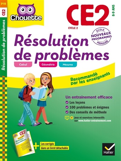 Front cover_Résolution de problèmes CE2, cycle 2, 8-9 ans : nouveau programme