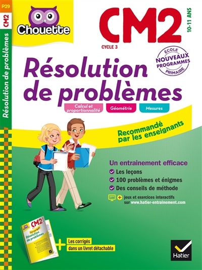 Front cover_Résolution de problèmes CM2, cycle 3, 10-11 ans