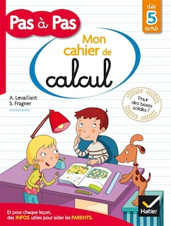 Couverture_Cahier de calcul pour apprendre &agrave; compter pas &agrave; pas