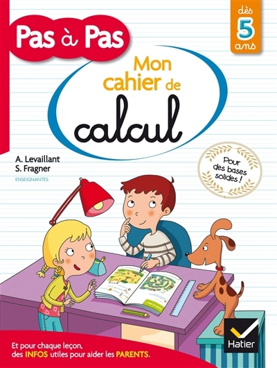 Couverture_Cahier de calcul pour apprendre &agrave; compter pas &agrave; pas