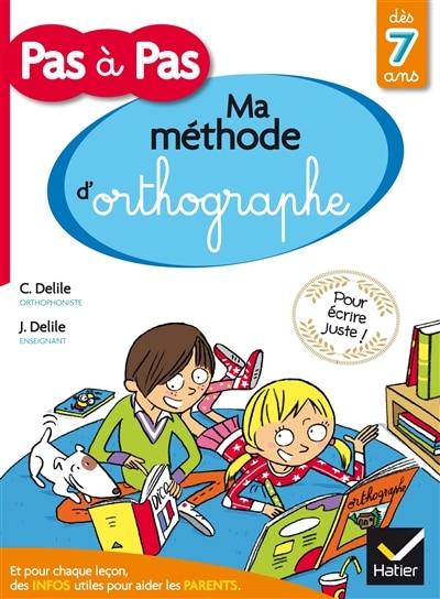 Couverture_Ma m&eacute;thode d'orthographe